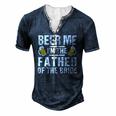 Beer Me Im The Father Of The Bride Men's Henley T-Shirt Navy Blue