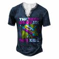 The Best Dads Are 90S Kids 90S Dad Cassette Tape Men's Henley T-Shirt Navy Blue
