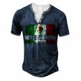 Mens Best Mexican Dad Ever Mexican Flag Pride Fathers Day V2 Men's Henley T-Shirt Navy Blue