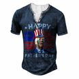 Biden 4Th Of July Joe Biden Happy Fathers Day Men's Henley T-Shirt Navy Blue