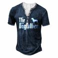 Cane Corso The Dogfather Pet Lover Men's Henley T-Shirt Navy Blue