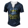 I Cant Keep Calm Its My Papis Birthday Happy Men's Henley T-Shirt Navy Blue