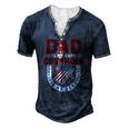 Cornhole Player Dad Is My Name Cornhole Is My Game Men's Henley T-Shirt Navy Blue