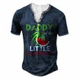 Mens Cute Watermelon Daddy Dad For Men Men's Henley T-Shirt Navy Blue