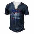 Dad Happy Fathers Day No Matter How Hard Life Gets At Least Men's Henley T-Shirt Navy Blue