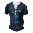 Daddio Of The Patio Fathers Day Bbq Grill Dad Men's Henley T-Shirt Navy Blue