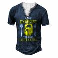 I Like Exercise Because I Love Eating Gym Workout Fitness Men's Henley T-Shirt Navy Blue