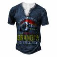 Father Grandpa Mens Being A Dad Is An Honor Being A Grandpa Is Priceless72 Family Dad Men's Henley Button-Down 3D Print T-shirt Navy Blue