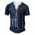 Fathers Day Best Dad Ever With Us Men's Henley Button-Down 3D Print T-shirt Navy Blue