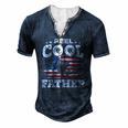 Mens For Fathers Day Tee Fishing Reel Cool Father Men's Henley T-Shirt Navy Blue