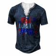 Fourth Of July 4Th Of July Red White And Boozy Men's Henley T-Shirt Navy Blue