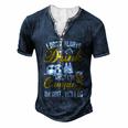 I Dont Always Drink When Im Camping Lovers Funny Camper Men's Henley Button-Down 3D Print T-shirt Navy Blue