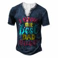 I Have The Best Dad Ever Men's Henley Button-Down 3D Print T-shirt Navy Blue