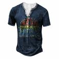 I Have Two Titles Dad And Stepdad Fathers Day Men's Henley Button-Down 3D Print T-shirt Navy Blue