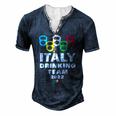 Italy Drinking Team Men's Henley T-Shirt Navy Blue