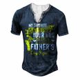 My Favorite Place Is Inside Your Hug Happy Father’S Day Pops Men's Henley Button-Down 3D Print T-shirt Navy Blue