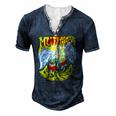 Mythical Beast Classic Rock Lover Men's Henley T-Shirt Navy Blue