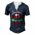 Who Needs Santa When You Have Pa Christmas Men's Henley T-Shirt Navy Blue