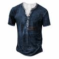 Mens North Dakota Nd Boys North Dakota Men's Henley T-Shirt Navy Blue