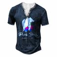 Mens Papa Bear Lgbt Straight Ally Bisexual Men's Henley T-Shirt Navy Blue