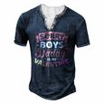 Sorry Boys Daddy Is My Valentines Day Men's Henley T-Shirt Navy Blue