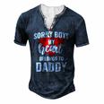 Sorry Boys My Heart Belongs To Daddy Kids Valentines Men's Henley T-Shirt Navy Blue