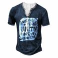 Unity Day Orange Peace Love Spread Kindness Men's Henley T-Shirt Navy Blue