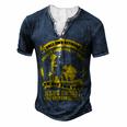 Veteran Veterans Day Two Defining Forces Jesus Christ And The American Soldier 85 Navy Soldier Army Military Men's Henley Button-Down 3D Print T-shirt Navy Blue