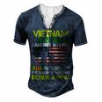 Veteran Veterans Day Vietnam Veteran I Am Not A Hero But I Did Have The Honor 65 Navy Soldier Army Military Men's Henley Button-Down 3D Print T-shirt Navy Blue