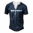 Mens Worlds Worst Dadfunny Fathers Day For Dads Men's Henley T-Shirt Navy Blue