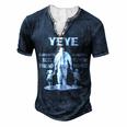 Yeye Grandpa Yeye Best Friend Best Partner In Crime Men's Henley T-Shirt Navy Blue