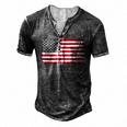 4Th Of July American Flag Vintage Usa Men Women Patriotic Men's Henley T-Shirt Dark Grey