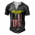 Aircraft Carrier Uss Nimitz Cvn-68 Veterans Day Father Day T-Shirt Men's Henley Button-Down 3D Print T-shirt Dark Grey