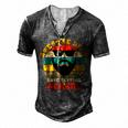 Awesome Dads Have Tattoos And Beards Vintage Fathers Day V3 Men's Henley T-Shirt Dark Grey