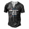 Awesome Like My Daughter In Law V2 Men's Henley T-Shirt Dark Grey
