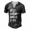 Mens Best Grumpy Uncle Ever Grouchy Uncle Men's Henley T-Shirt Dark Grey