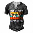 Best Tiger Dad Ever Men's Henley T-Shirt Dark Grey