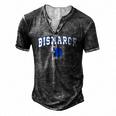 Bismarck High School Lions C2 College Sports Men's Henley T-Shirt Dark Grey
