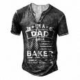 Im A Dad And Baker Fathers Day & 4Th Of July Men's Henley T-Shirt Dark Grey
