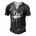 Dad Est 2015 Fathers Day Birthday Daddy Established 2015 Men's Henley T-Shirt Dark Grey
