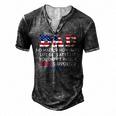 Dad Happy Fathers Day No Matter How Hard Life Gets At Least Men's Henley T-Shirt Dark Grey
