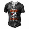 Being A Dad Is An Honor Being A Papa Is Priceless For Father Men's Henley T-Shirt Dark Grey