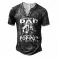 Mens Being A Dad Is An Honor Being A Pop-Pop Is Priceless Grandpa Men's Henley T-Shirt Dark Grey