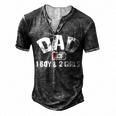 Dad Of One Boy And Two Girls Men's Henley Button-Down 3D Print T-shirt Dark Grey