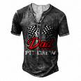 Dad Pit Crew Birthday Boy Racing Car Pit Crew B-Day Men's Henley T-Shirt Dark Grey
