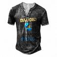 Daddio Of The Patio Fathers Day Bbq Grill Dad Men's Henley T-Shirt Dark Grey