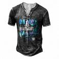 Daddy Of The Birthday Mermaid Family Matching Party Squad Men's Henley T-Shirt Dark Grey