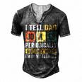 Mens Daddy I Tell Dad Jokes Periodically Fathers Day Men's Henley T-Shirt Dark Grey