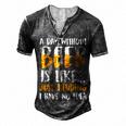 A Day Without Beer Is Like Just Kidding I Have No Idea Men's Henley T-Shirt Dark Grey