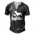 The Dogfather Dog Glen Of Imaal Terrier Men's Henley T-Shirt Dark Grey
